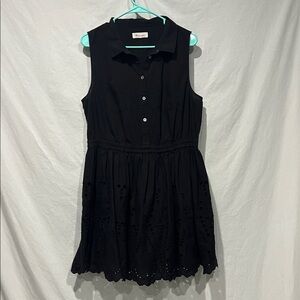 Forever 21 Black Button-Up Mini Dress